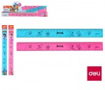 Pravítko 30cm barevné EXPLORA DELI
