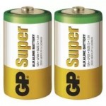 Baterie GP SUPER ALKALINE LR20  D 2 ks, blistr