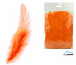 Peří - barevné 10g oranžové