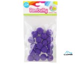 Dekorace bambulky 18ks/25mm fialové