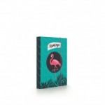 Desky škol.A5 box Flamingo