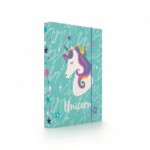 Desky škol.A4 box Unicorn