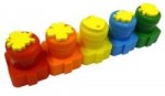 Barvy prstové s razítky Colorino 18g 5 barev
