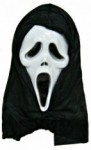 Karneval - Halloween maska Duch Vřískot s kapucÍ