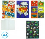 Záznamová kniha A4 80ls linka Comic