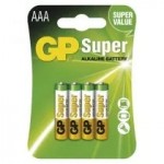 Baterie GP SUPER ALKALINE LR03 AAA 4 ks, blistr