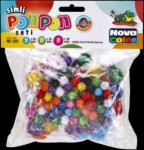 Dekorace bambulky 85ks mix glitter 10-30mm