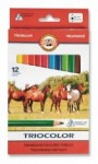 Pastelky KIN trojhranné střední Triocolor 12ks