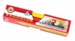 Pastelky KIN trojhranné silné Triocolor 6ks