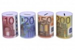 Pokladnička plechová Euro