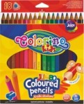 Pastelky Colorino trojhranné 18ks Jumbo, ořezávátko