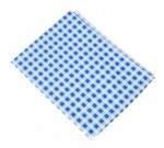 Ubrus na školní lavici 50x65cm PVC modré káro