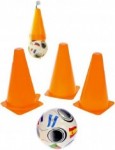 Písek - Kuželky fotbalové 4ks + míček 11cm