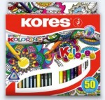 Pastelky Kores 50ks Mandalas