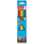 Pastelky Maped trojhr./6ks Color Peps