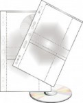 Obal na CD/DVD PP/10ks závěsný A4 na 2 CD