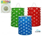 Lampión 15cm válec puntík mix Luma