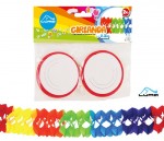 Papírová girlanda - 2,3m 2ks Luma