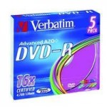 PC-DVD-R Verbatim 4,7GB 5ks/balení