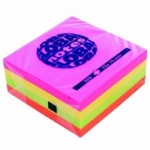 Špalíček samol. 75x75mm 4x80ls neon