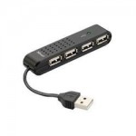 PC-Rozbočovač/přepínač USB černý 4 porty