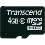 PC-Karta micro  4GB TRANSCEND Class 10