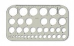 Šablona kružnicová 4 až 40mm po 1mm