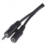 Kabel - PC-kabel jack male-female, 3,5mm, 2,5m
