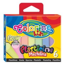 Modelína Colorino 6 barev - svítí ve tmě