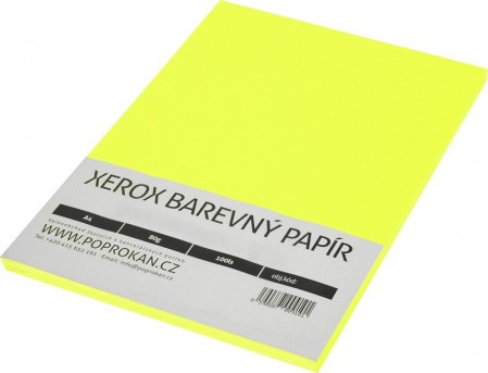 Xerox A4 80g 100ls žlutý neon