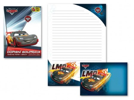Dopisní papír - Disney Cars