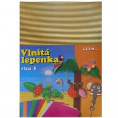 Papír vlnk. lep. A4/1ls zlatá