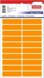 Etikety v sáčku 13x50/100ks neon oranžové