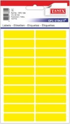 Etikety v sáčku 13x50/100ks neon žluté