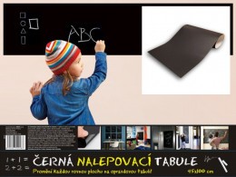 Tabule SAMOLEPÍCÍ 45x100cm černá + 2xkřída X