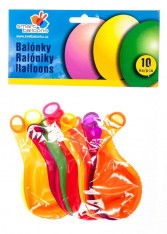 Nafukovací balónky 10ks/26cm mix barev neon
