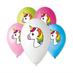 Nafukovací balónky 5ks/30cm JEDNOROŽEC
