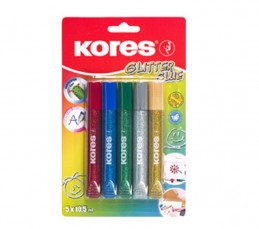 Lepidlo glitrové 5x10,5ml  třpytky