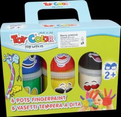 Barvy prstové Toy color 80ml 6ks