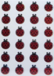 Samolepky Berušky metal 48ks STC-203