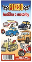 Pexeso vystřihovací - Autíčka a motorky