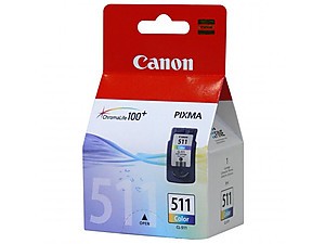Ink-jet CANON 511 originál barevná 9ml (CL511)