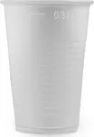 Kelímek 0,3l bílý 10ks PP