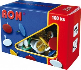 Připínáčky 10mm/100ks BAREVNÉ