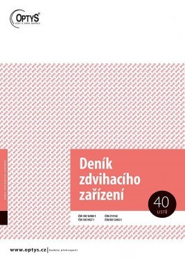 T-deník zdvihacího zařízení A4 40ls OPTYS