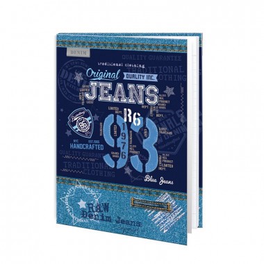 Záznamová kniha A5 100ls linka Jeans