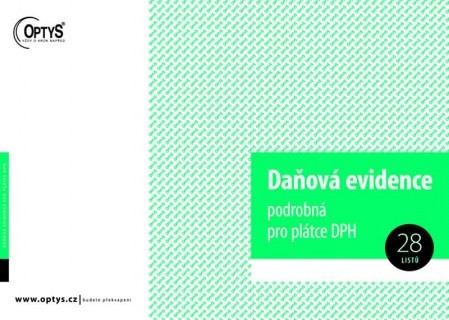 T-daňová evidence A4 podrobná pro plátce DPH