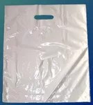 Taška bílá 38x45+5 cm průhmat, LDPE