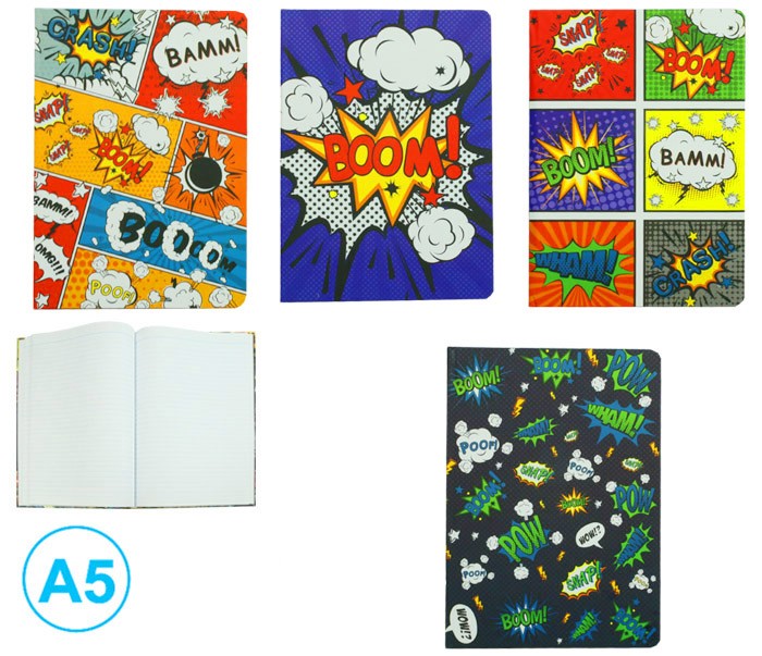 Záznamová kniha A5 80ls linka Comic