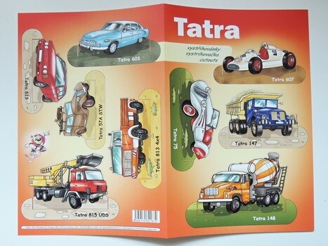 Vystřihovánky 2xA4 Tatra